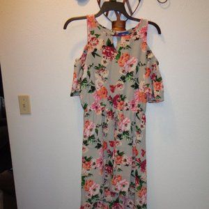 APT. 9 Cold Shoulder High Low Floral Dress NWT M